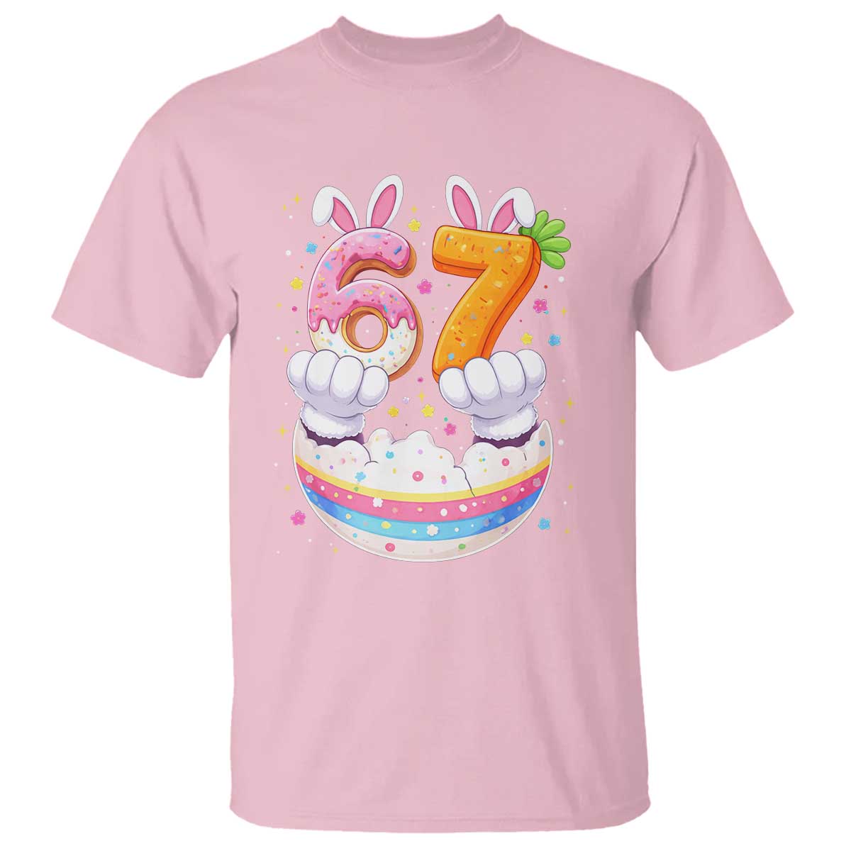 Funny Easter Day Bunny 67 Six Seven Meme T Shirt