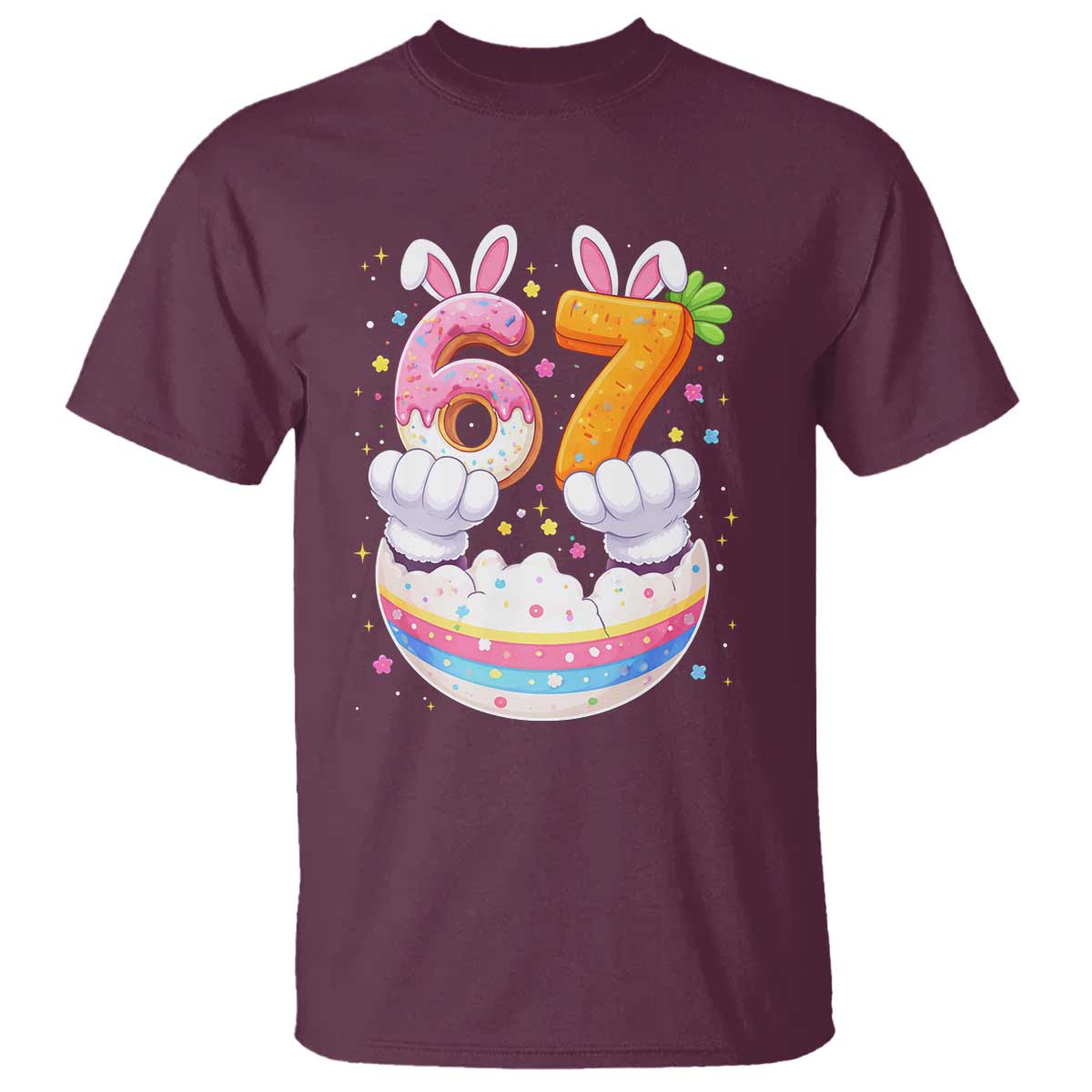 Funny Easter Day Bunny 67 Six Seven Meme T Shirt