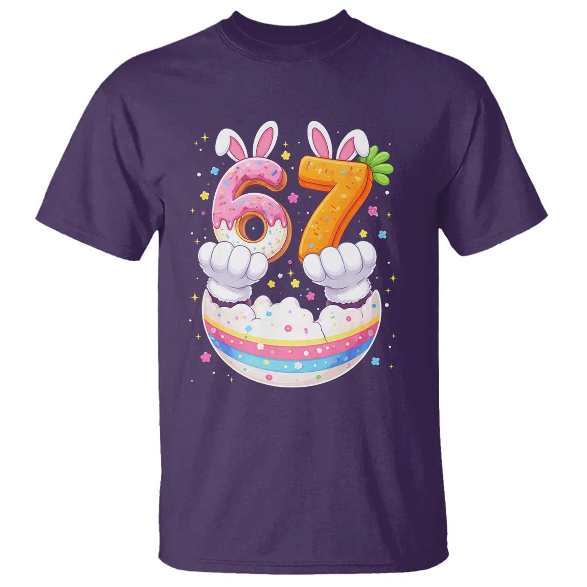 Funny Easter Day Bunny 67 Six Seven Meme T Shirt