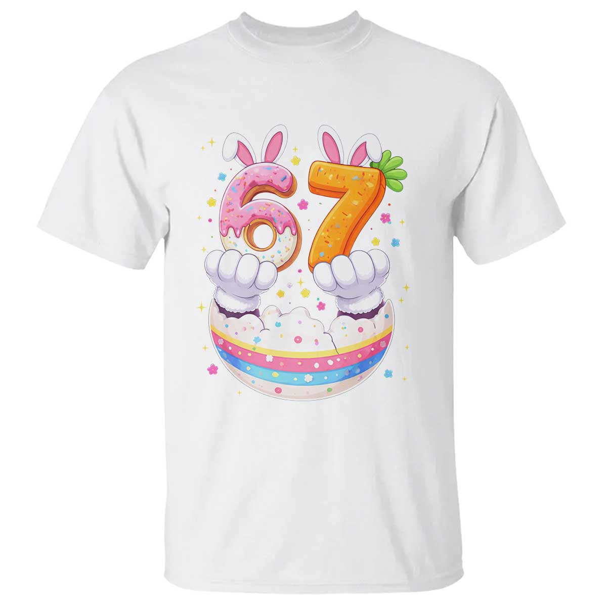 Funny Easter Day Bunny 67 Six Seven Meme T Shirt