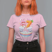 Funny Easter Day Bunny 67 Six Seven Meme T Shirt For Women