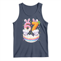 Funny Easter Day Bunny 67 Six Seven Meme Tank Top