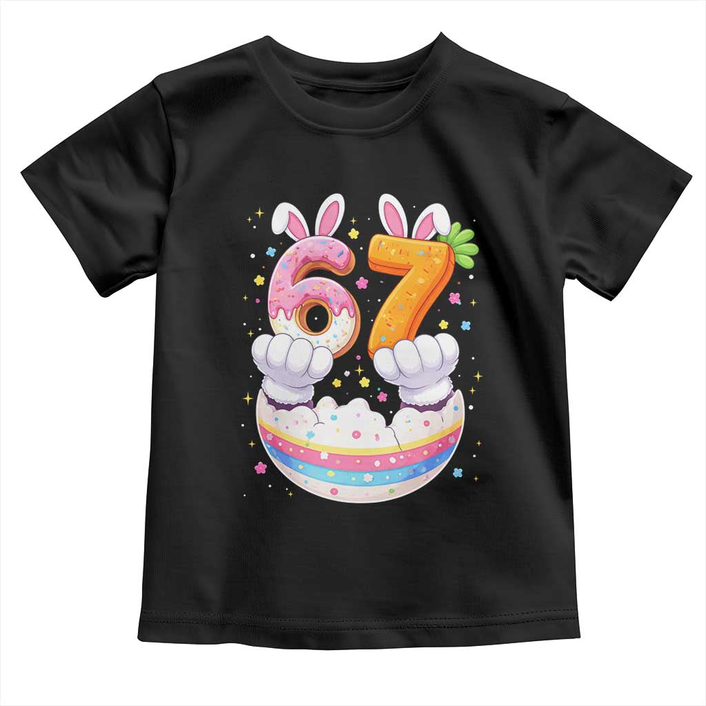 Funny Easter Day Bunny 67 Six Seven Meme Toddler T Shirt