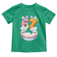 Funny Easter Day Bunny 67 Six Seven Meme Toddler T Shirt