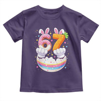 Funny Easter Day Bunny 67 Six Seven Meme Toddler T Shirt