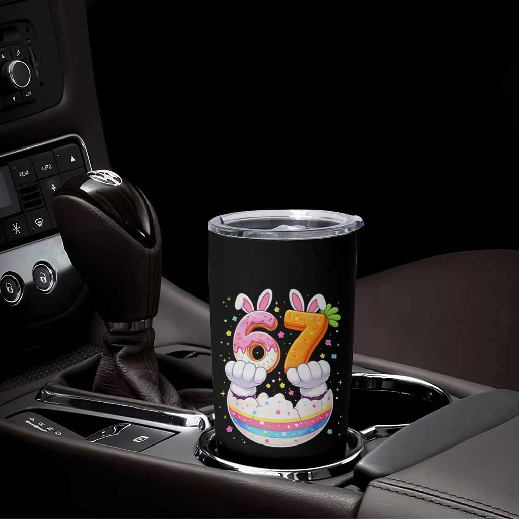 Funny Easter Day Bunny 67 Six Seven Meme Tumbler Cup