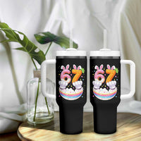 Funny Easter Day Bunny 67 Six Seven Meme Tumbler With Handle