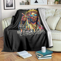 Funny Yolo Lol Jk BRB Christian Easter Throw Blanket Resurrection Jesus