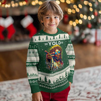 Funny Yolo Lol Jk BRB Christian Easter Ugly Christmas Sweater Resurrection Jesus