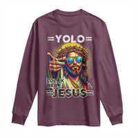 Funny Yolo Lol Jk BRB Christian Easter Long Sleeve Shirt Resurrection Jesus