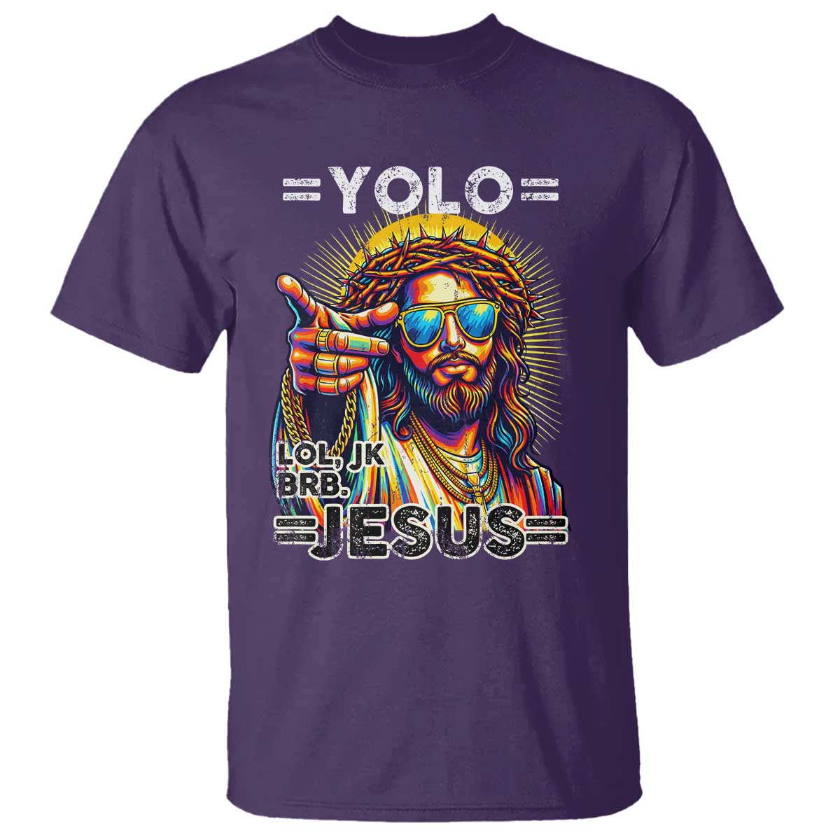Funny Yolo Lol Jk BRB Christian Easter T Shirt Resurrection Jesus