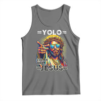 Funny Yolo Lol Jk BRB Christian Easter Tank Top Resurrection Jesus