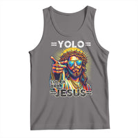 Funny Yolo Lol Jk BRB Christian Easter Tank Top Resurrection Jesus