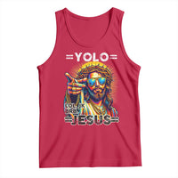 Funny Yolo Lol Jk BRB Christian Easter Tank Top Resurrection Jesus