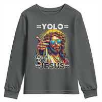 Funny Yolo Lol Jk BRB Christian Easter Youth Sweatshirt Resurrection Jesus