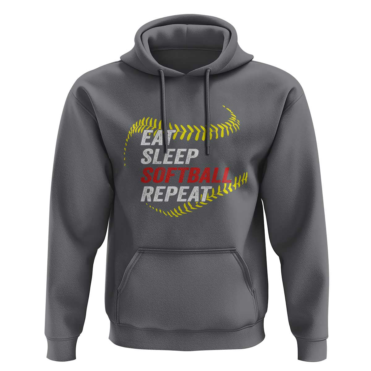 Eat Sleep Softball Repeat Hoodie Funny Softball Player