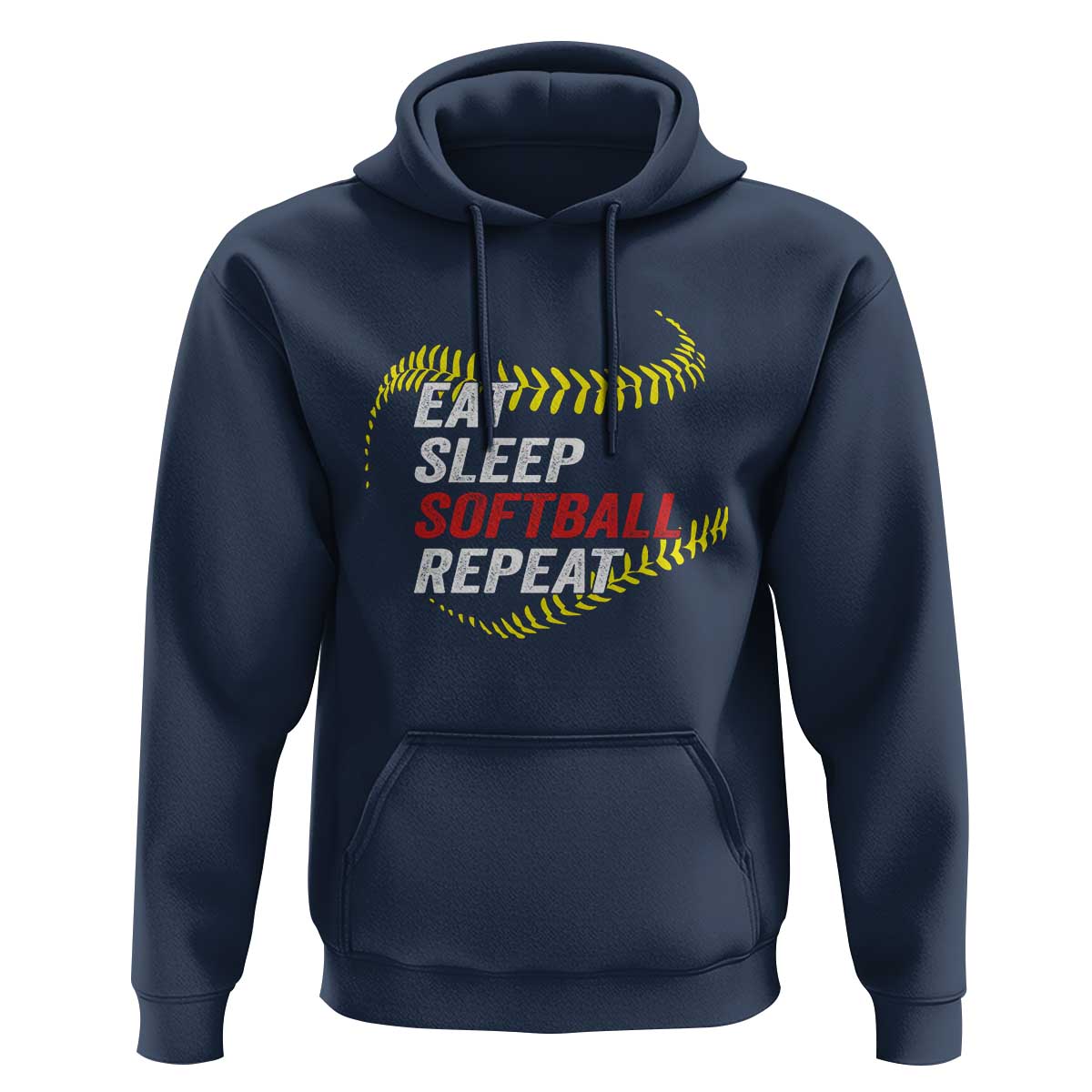 Eat Sleep Softball Repeat Hoodie Funny Softball Player