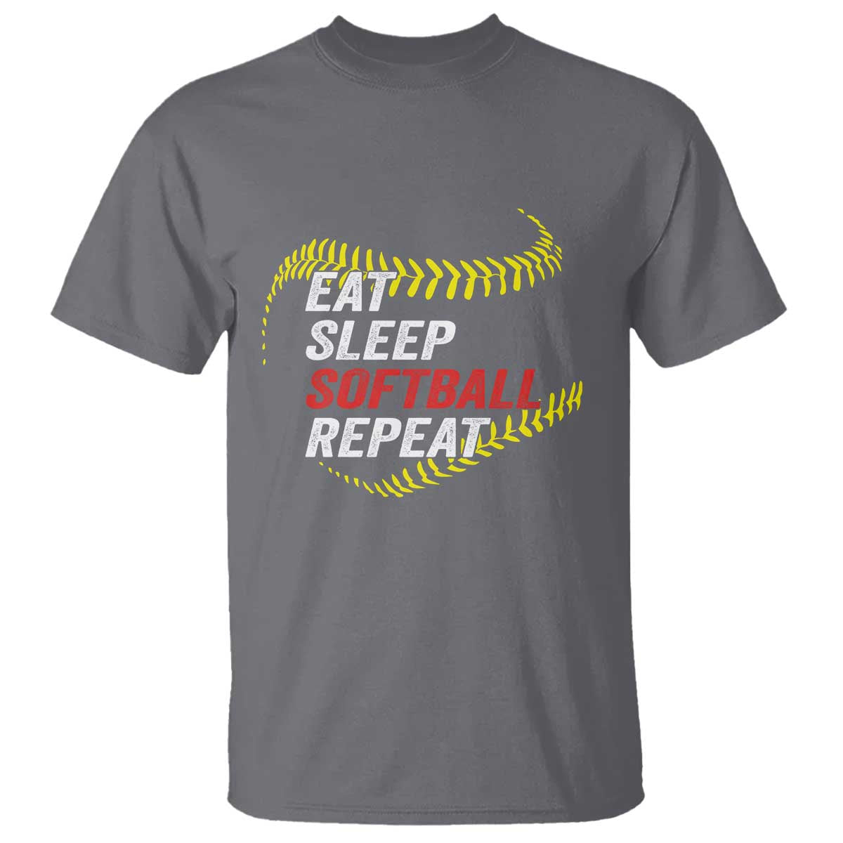 Eat Sleep Softball Repeat T Shirt Funny Softball Player