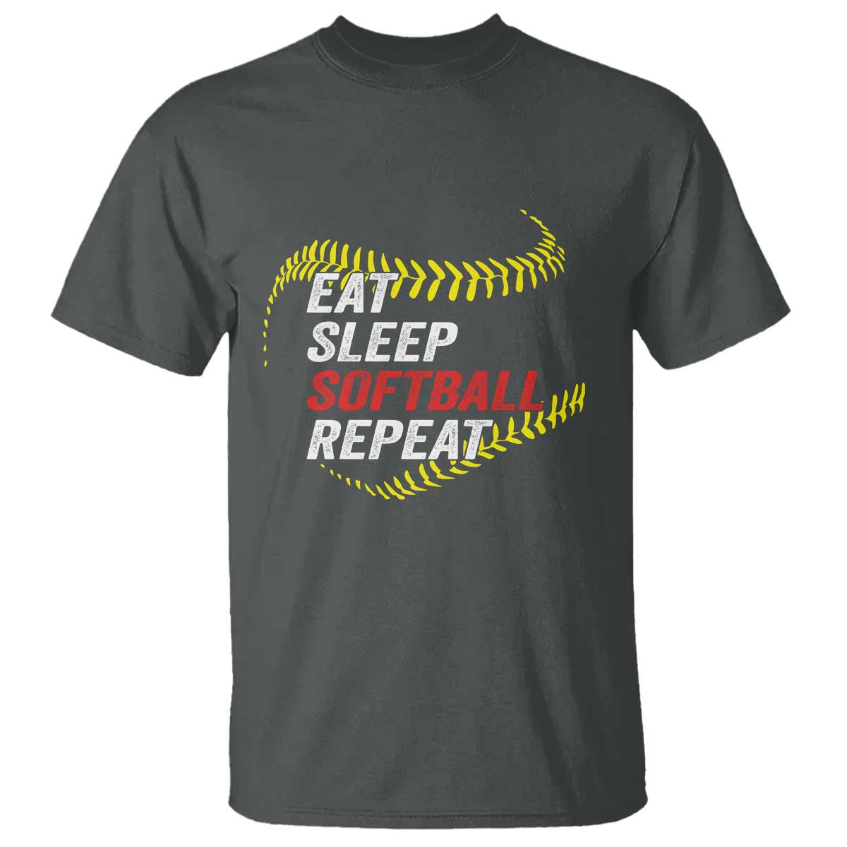 Eat Sleep Softball Repeat T Shirt Funny Softball Player