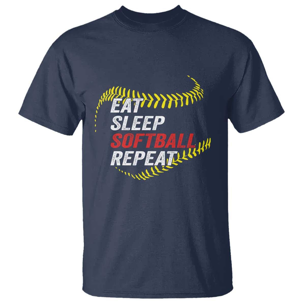 Eat Sleep Softball Repeat T Shirt Funny Softball Player