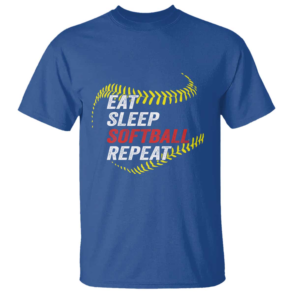 Eat Sleep Softball Repeat T Shirt Funny Softball Player
