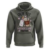 Funny Our First Mother's Day Together Hoodie Mom And Baby Matching
