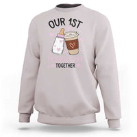Funny Our First Mother's Day Together Sweatshirt Mom And Baby Matching