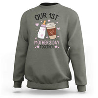 Funny Our First Mother's Day Together Sweatshirt Mom And Baby Matching