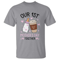 Funny Our First Mother's Day Together T Shirt Mom And Baby Matching