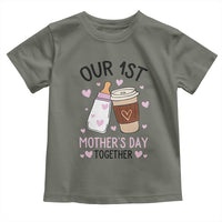 Funny Our First Mother's Day Together Toddler T Shirt Mom And Baby Matching