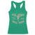 Funny Yee Haws And Hell Naws Racerback Tank Top Western Country Cowboy Longhorn Skull