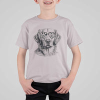 Funny Golden Retirever Dog Mom T Shirt For Kid Heart Shaped Sunglasses