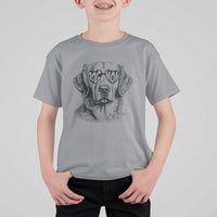 Funny Golden Retirever Dog Mom T Shirt For Kid Heart Shaped Sunglasses