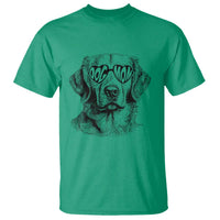 Funny Golden Retirever Dog Mom T Shirt Heart Shaped Sunglasses