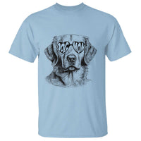 Funny Golden Retirever Dog Mom T Shirt Heart Shaped Sunglasses