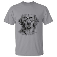 Funny Golden Retirever Dog Mom T Shirt Heart Shaped Sunglasses