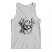 Funny Golden Retirever Dog Mom Tank Top Heart Shaped Sunglasses
