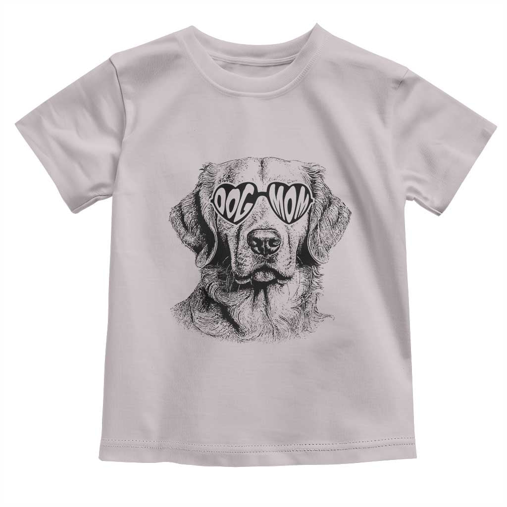 Funny Golden Retirever Dog Mom Toddler T Shirt Heart Shaped Sunglasses
