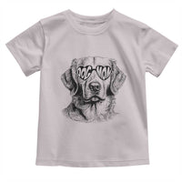 Funny Golden Retirever Dog Mom Toddler T Shirt Heart Shaped Sunglasses