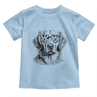 Funny Golden Retirever Dog Mom Toddler T Shirt Heart Shaped Sunglasses