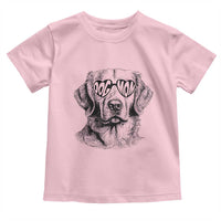 Funny Golden Retirever Dog Mom Toddler T Shirt Heart Shaped Sunglasses