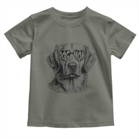 Funny Golden Retirever Dog Mom Toddler T Shirt Heart Shaped Sunglasses