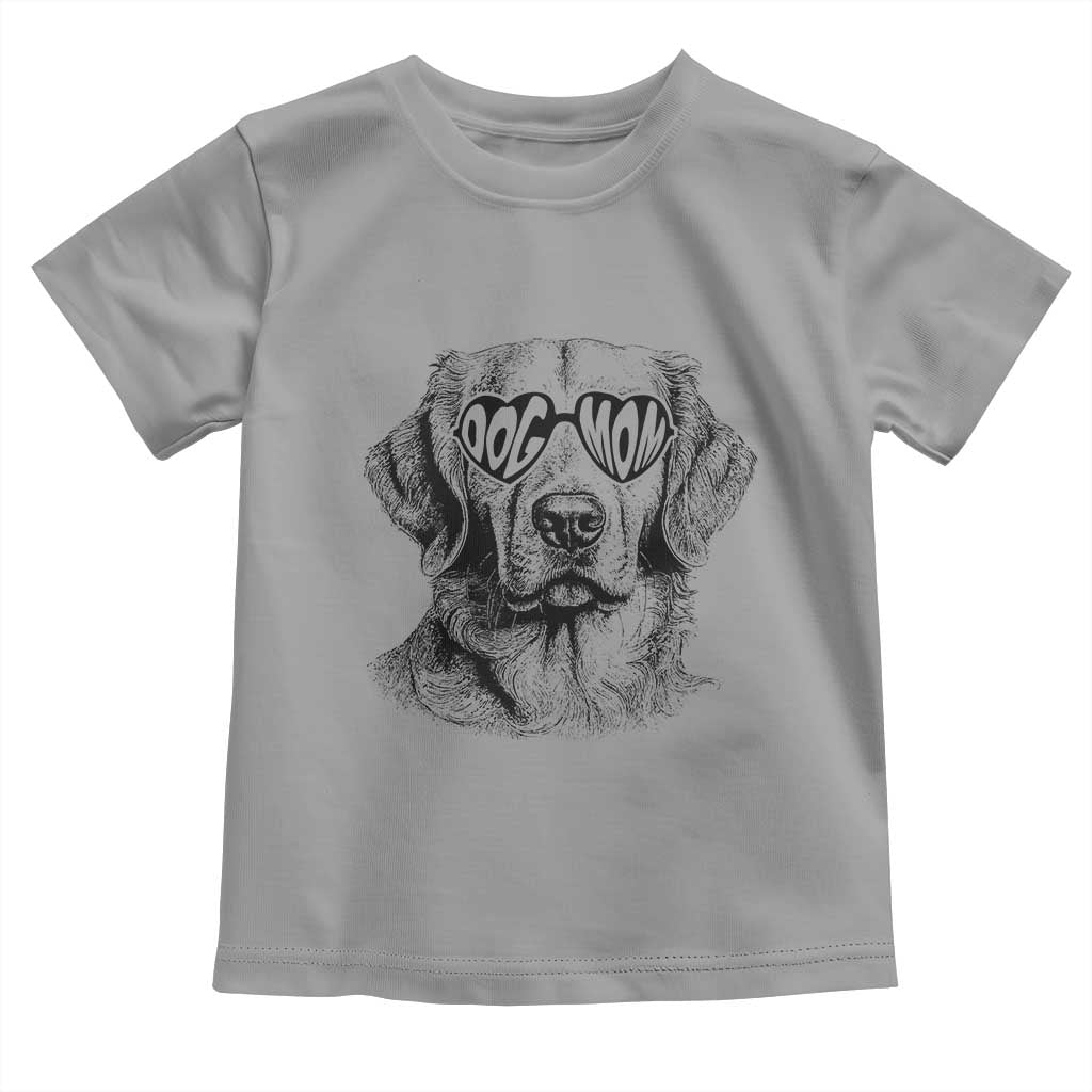 Funny Golden Retirever Dog Mom Toddler T Shirt Heart Shaped Sunglasses