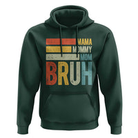 Funny Mama Mommy Mom Bruh Hoodie Mother's Day Vintage Stripes