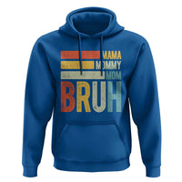 Funny Mama Mommy Mom Bruh Hoodie Mother's Day Vintage Stripes