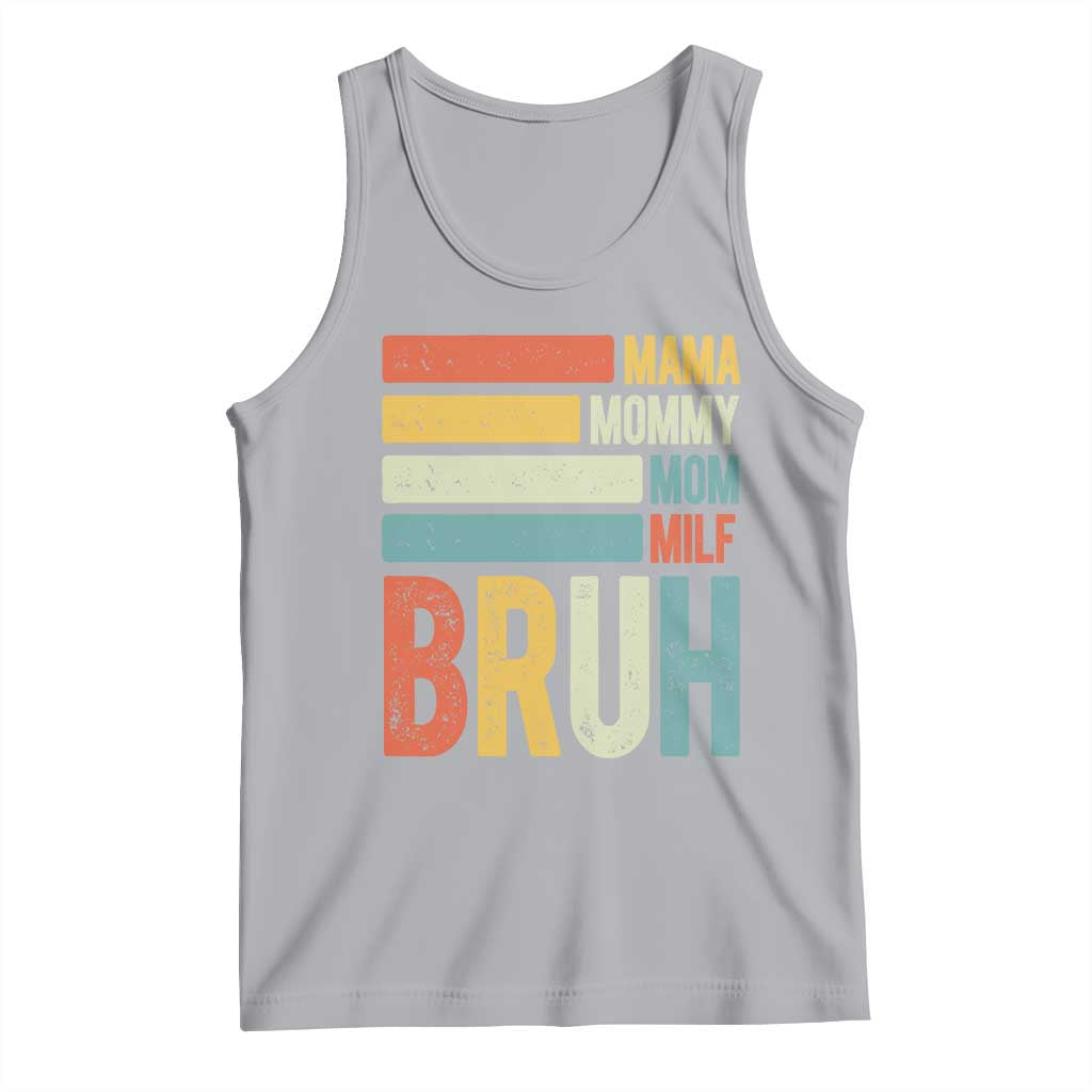 Funny Mama Mommy Mom Milf Bruh Tank Top Mother's Day Vintage Stripes