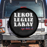 Haitian Pride Spare Tire Cover Haitian Lekol Legliz Lakay Haiti Flag Creole Saying
