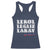 Haitian Pride Racerback Tank Top Haitian Lekol Legliz Lakay Haiti Flag Creole Saying