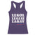 Haitian Pride Racerback Tank Top Haitian Lekol Legliz Lakay Haiti Flag Creole Saying