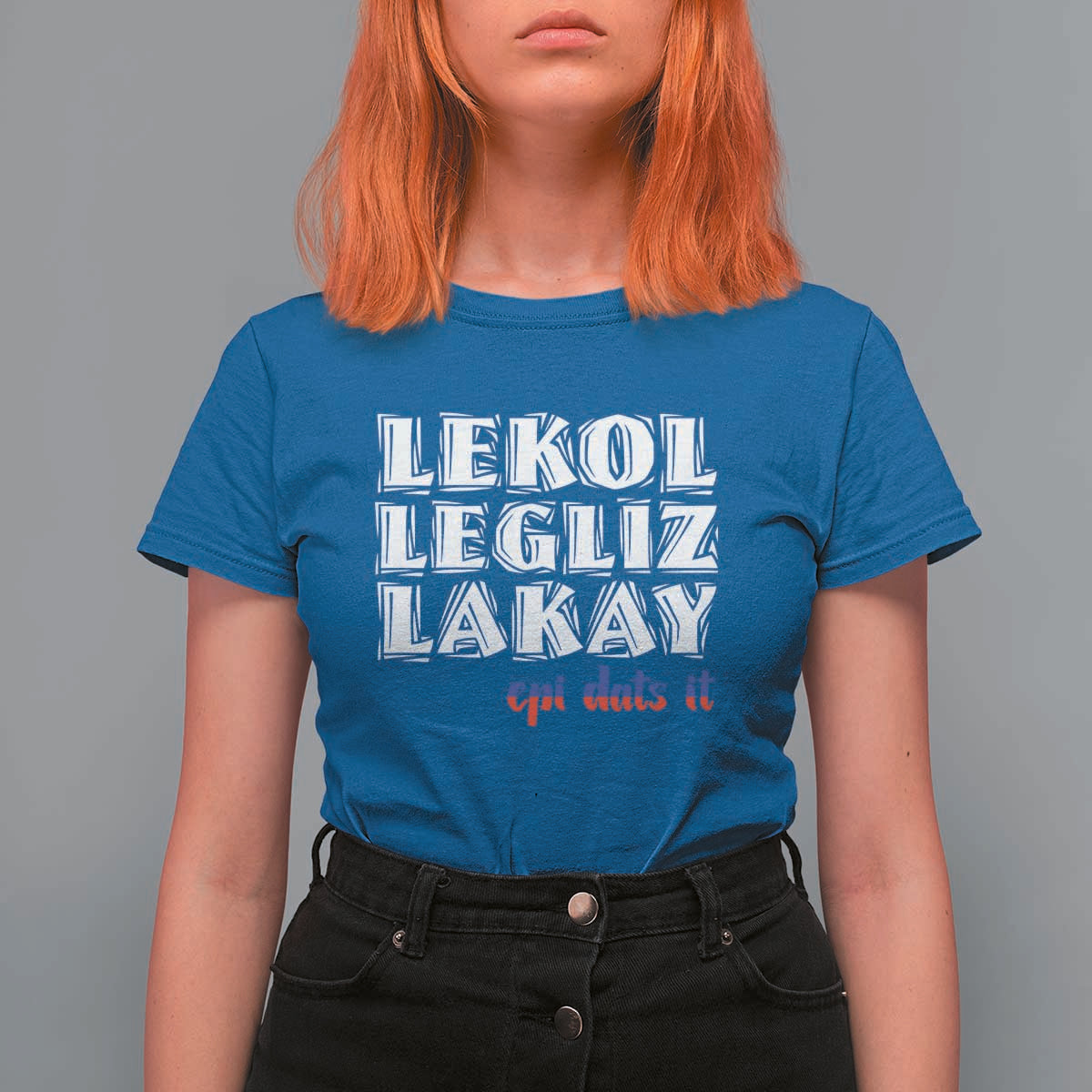 Haitian Pride T Shirt For Women Haitian Lekol Legliz Lakay Haiti Flag Creole Saying